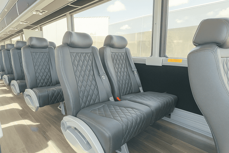 interior of Coach Bus Carson charter bus