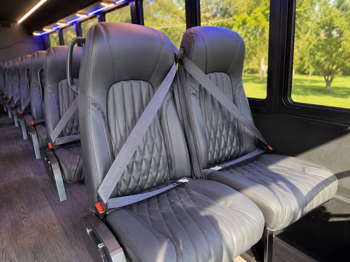 18 passenger minibus interior