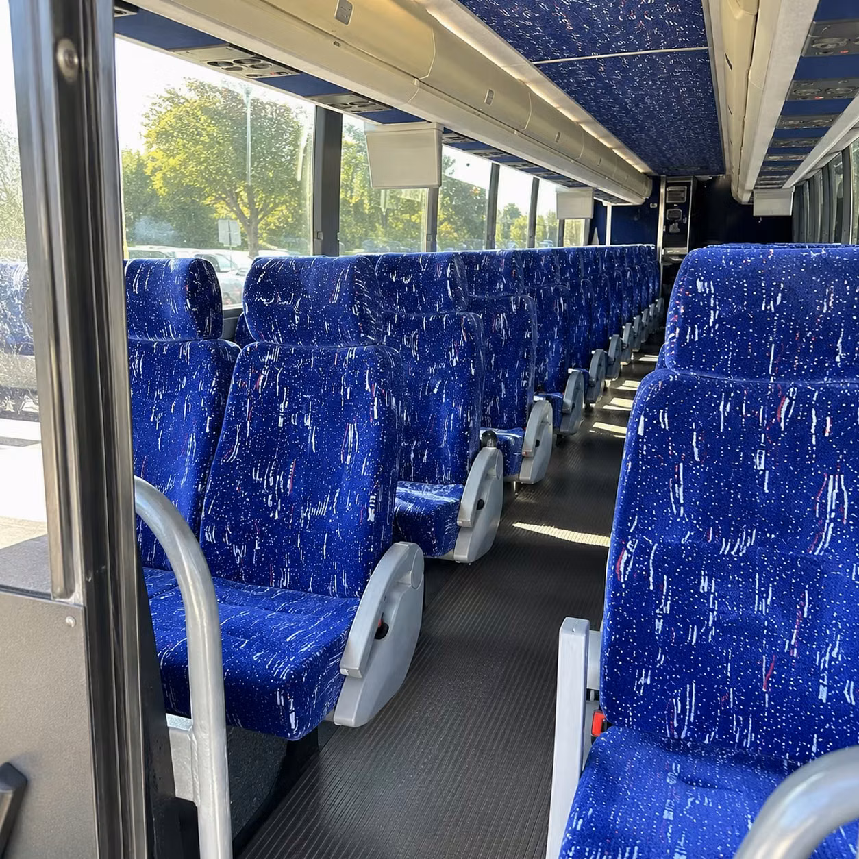 carson charter bus interior